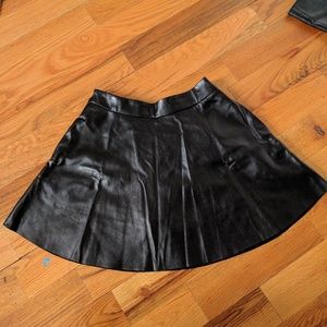 🌟SOLD🌟 - Faux Leather A-line Skort