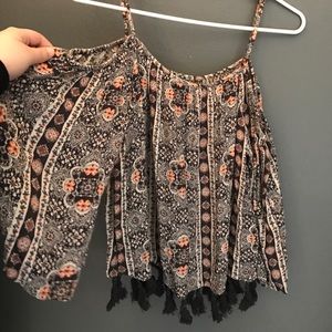 American Eagle Off the Shoulder Tee