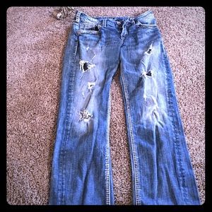 Size 26 silver jeans