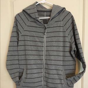 Grey Stripe lululemon hoodie