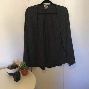 JUST LIKE NEW; Grey Tri-Blend Cardigan