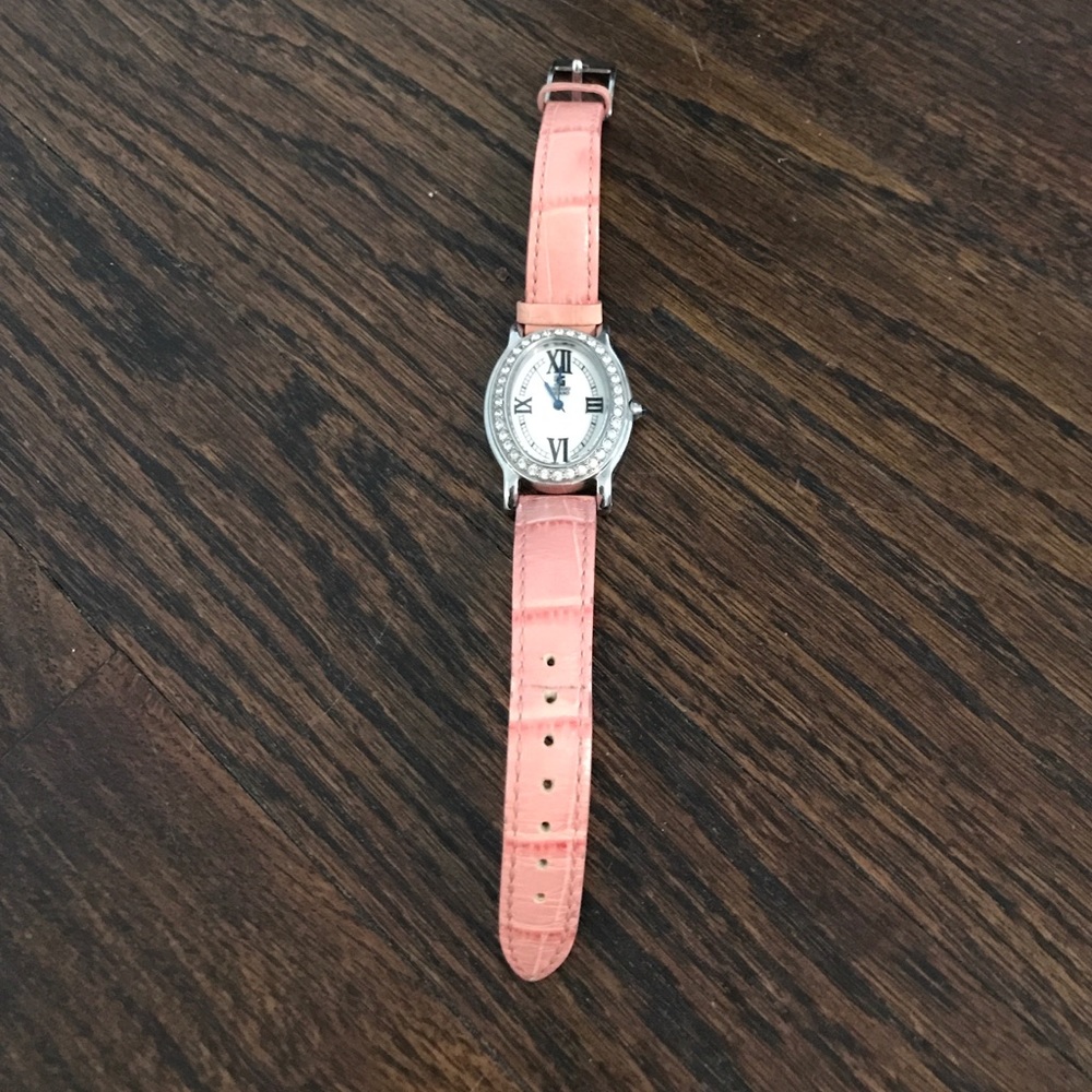 Giorgio Milano Oval Watch with Rhinestones