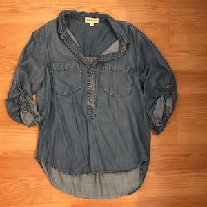 EUC denim top