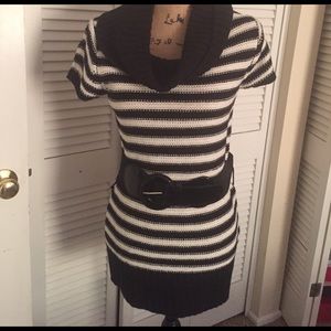 Really cute New Directions sweater with belt