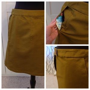 Anthropologie Vanessa Virginia Olive Green Skirt