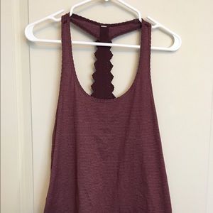 Lululemon Maroon singlet size 4