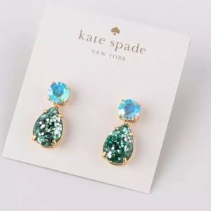 Kate Spade Double Drop Glitter Earrings