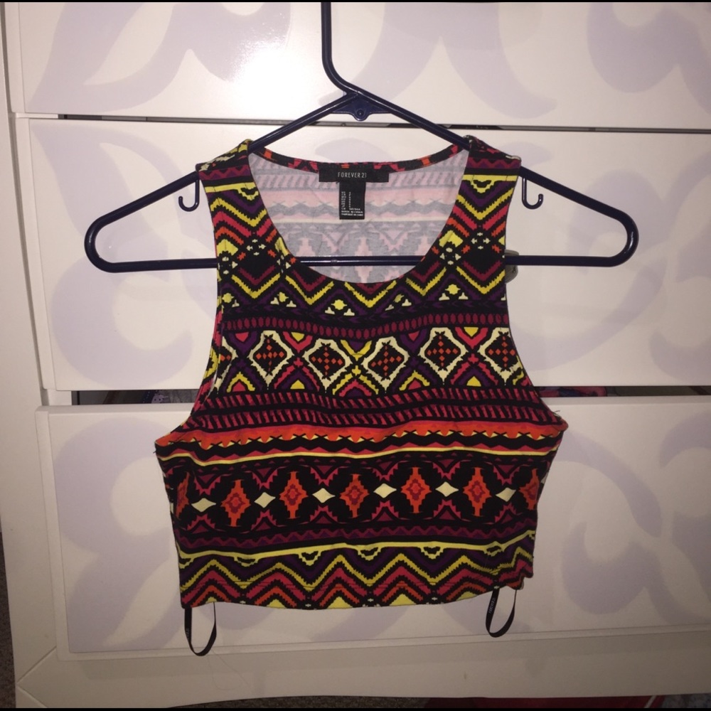 Tribal crop top