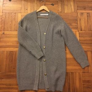 & Other Stories Chunky Gray Cardigan