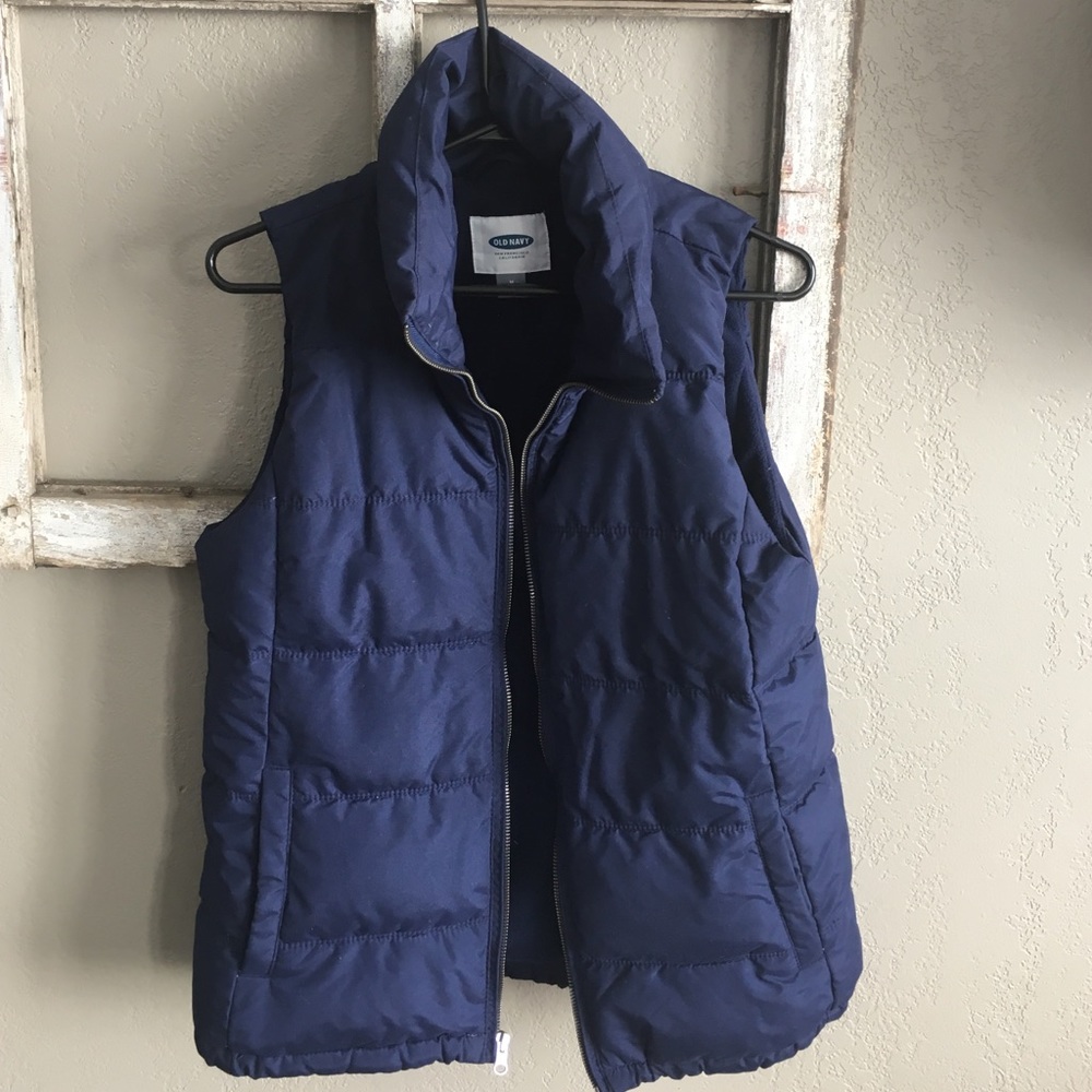Navy blue old navy puffer vest