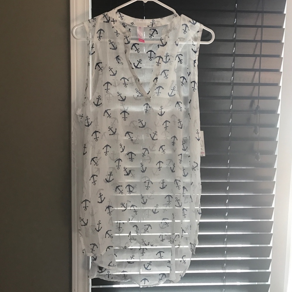 High low sheer tank