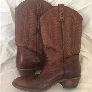 Vintage brown cowboy boots