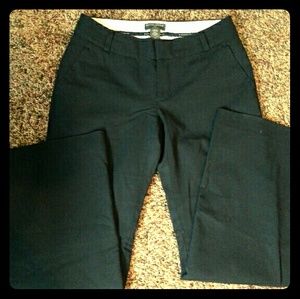 Black Straight Leg Wool Dress Pants, size 2