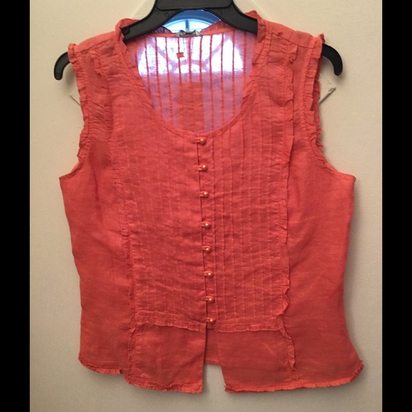 100% linen top - Picture 1 of 5