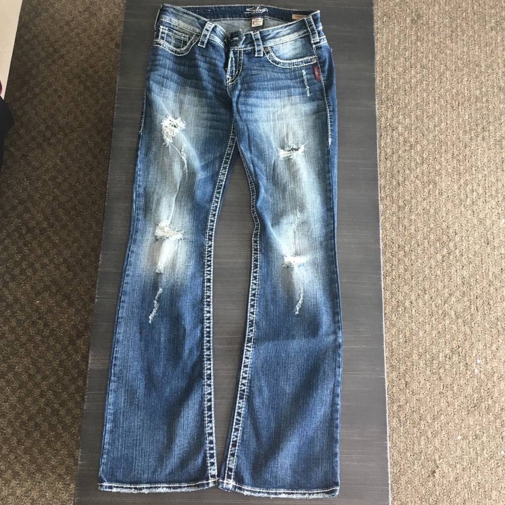 Silver jeans