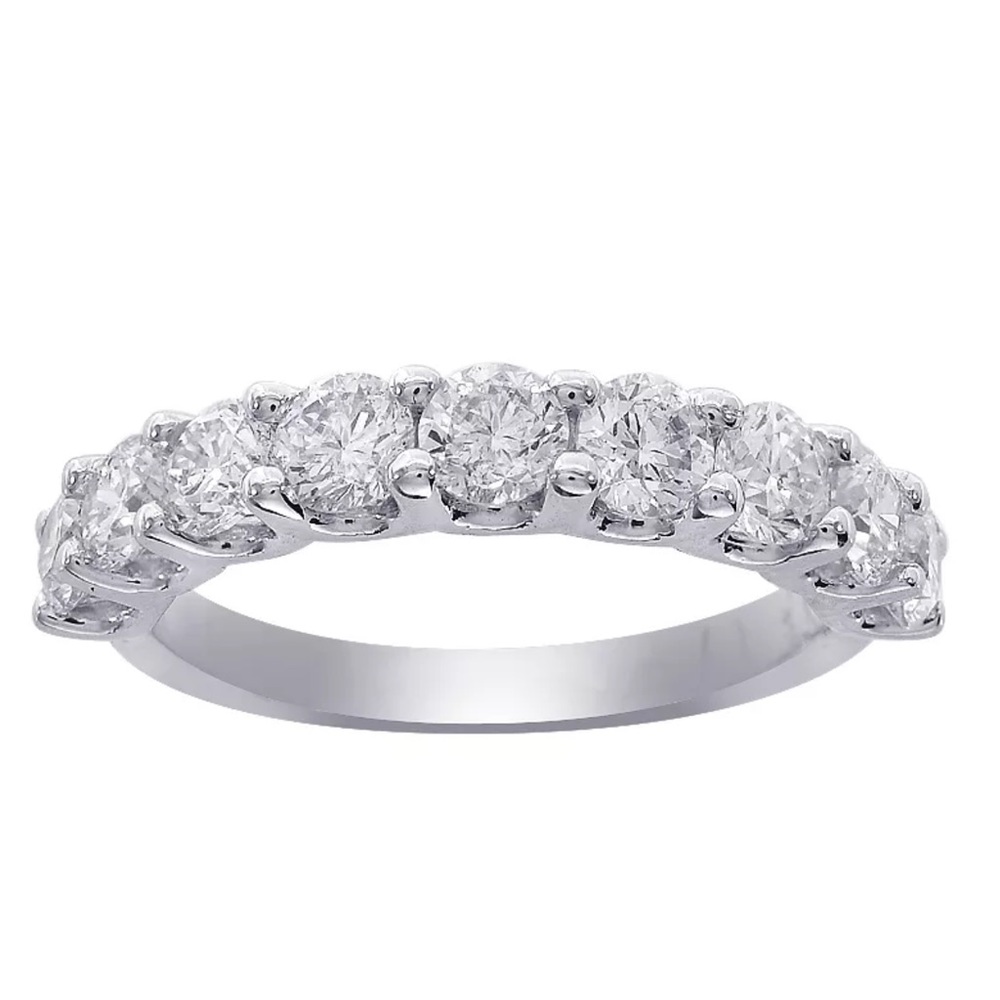 1.00Ctw Ladies Diamond Wedding Band 14K Gold
