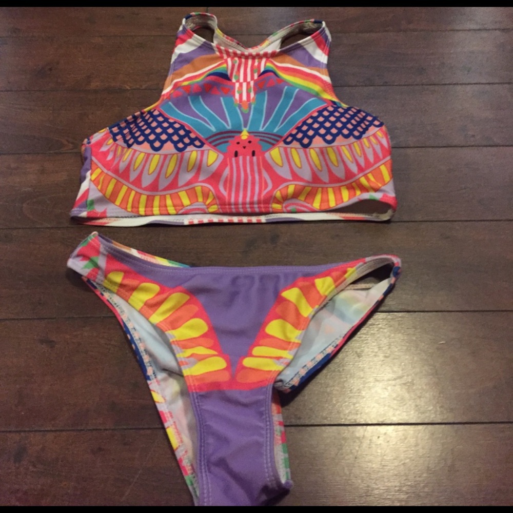Tribal Crop Top swimsuit