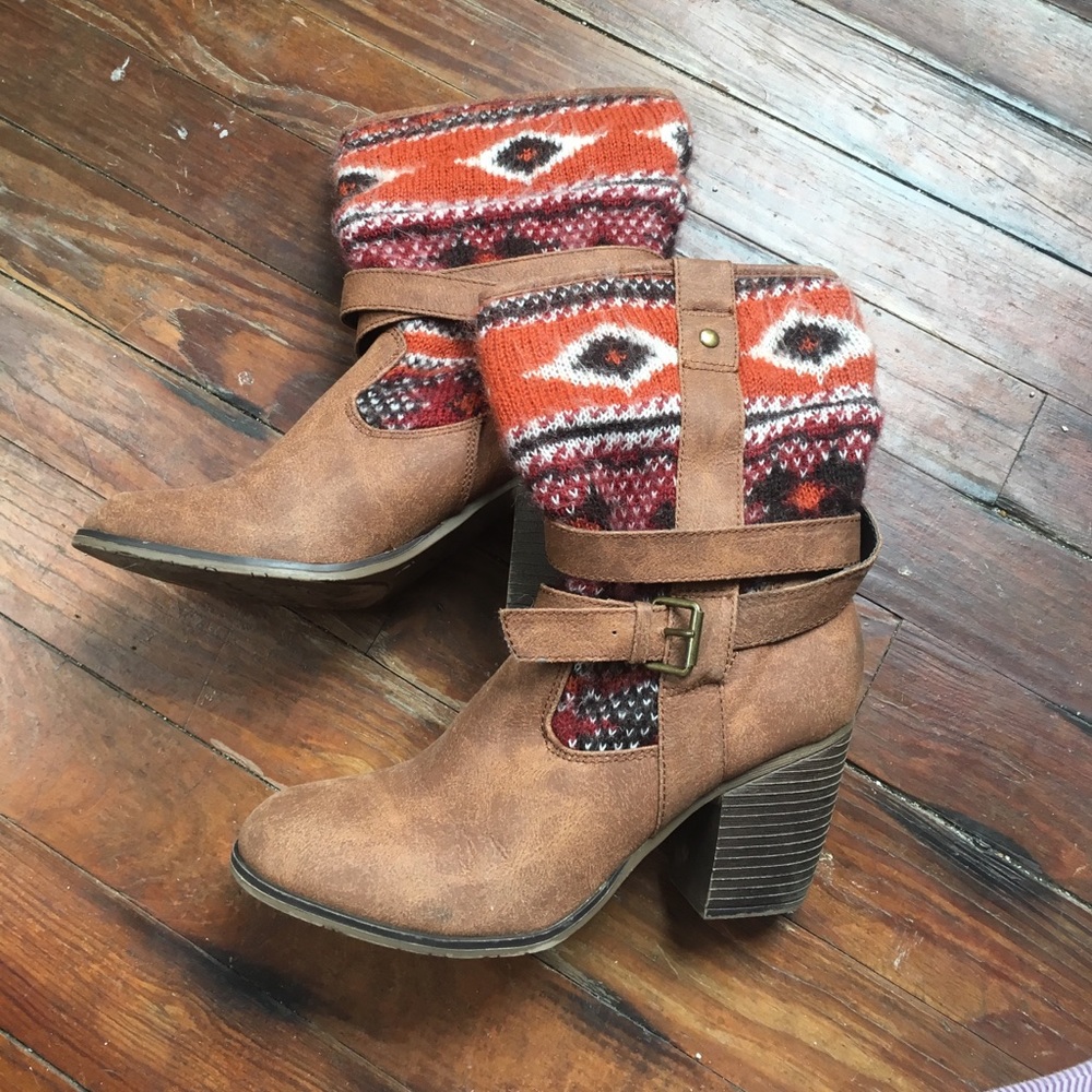 🚫🚫SOLD Heeled boots size 6
