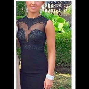 Beautiful designer full length prom dress