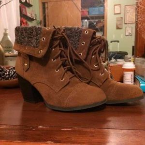 Brown Suede Ankle Boots