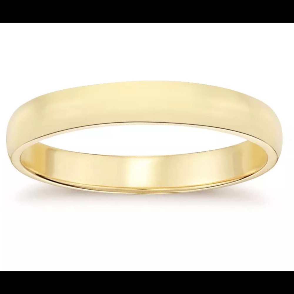 5mm14K Yellow Gold Men's Wedding Band