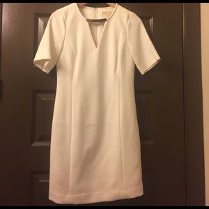 Michael Kors off white dress w/gold bar