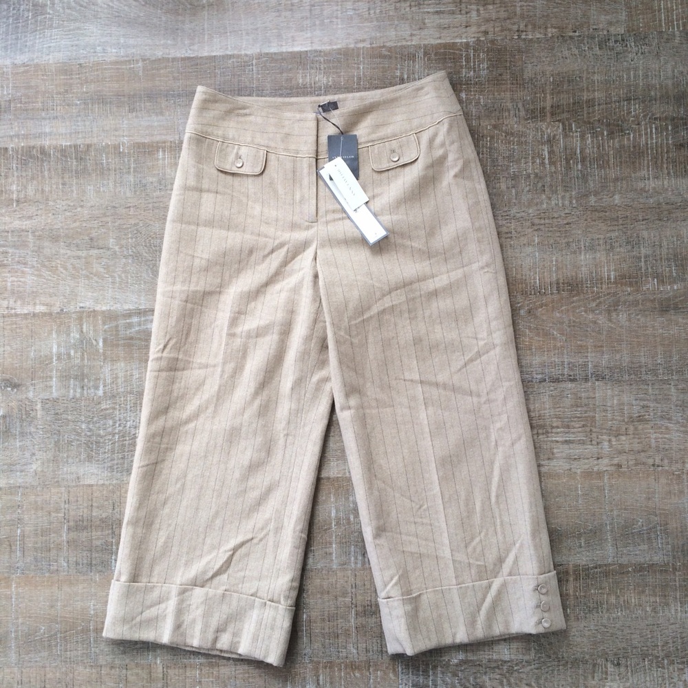 Ann Taylor Margo wool-shell stretch capris