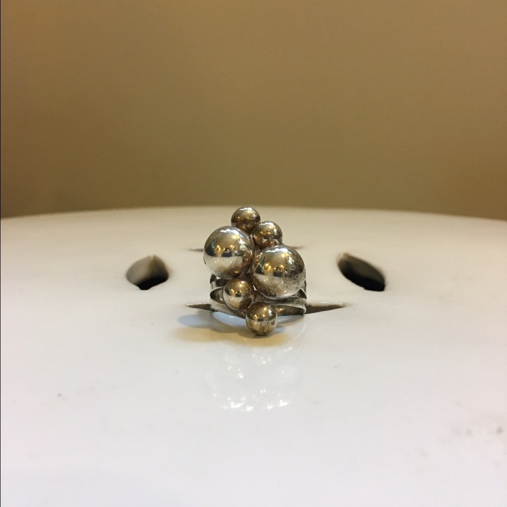 Whimsical sterling silver ring