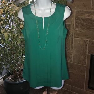 Turquoise Banana Republic sleeveless blouse