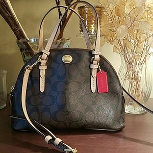 ONE HR SALE!Coach Peyton Signature Domed Cora MINI
