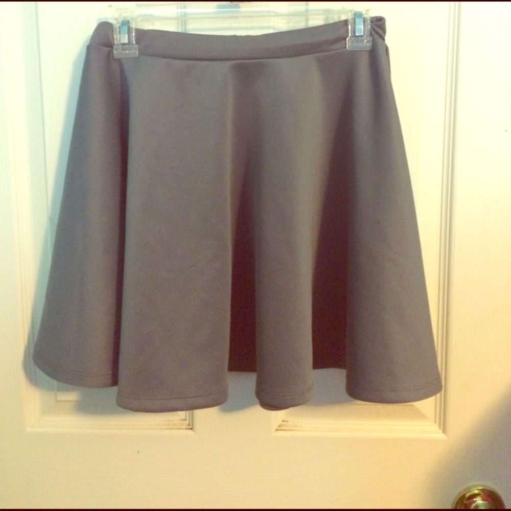 Cute Grey Skater Skirt