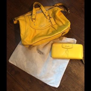Coach Yellow Purse