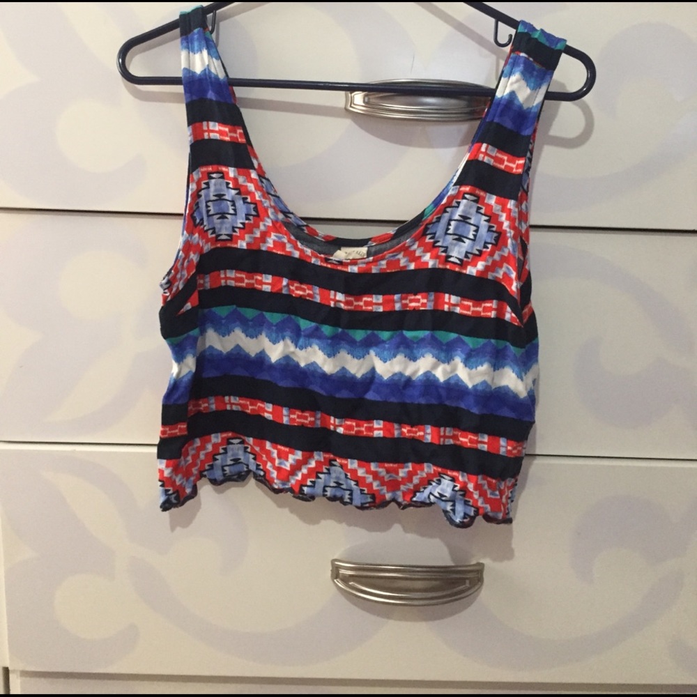 Tribal crop top