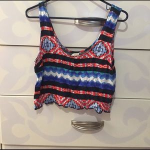 Tribal crop top