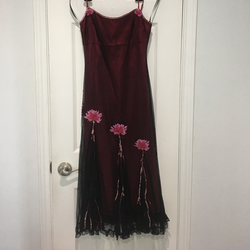 Betsey Johnson burgundy dress