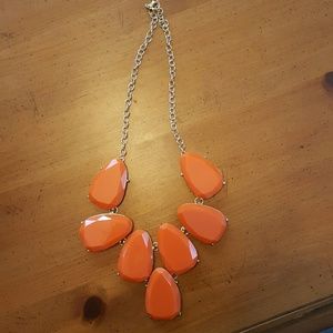 Orange statement necklace