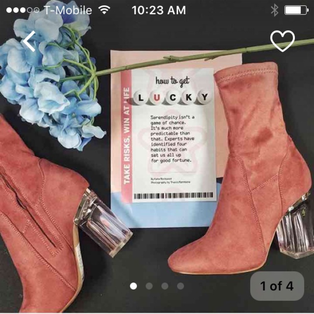 CAPE ROBBIN FAY-1 DUST ROSE BOOTIES SUEDE