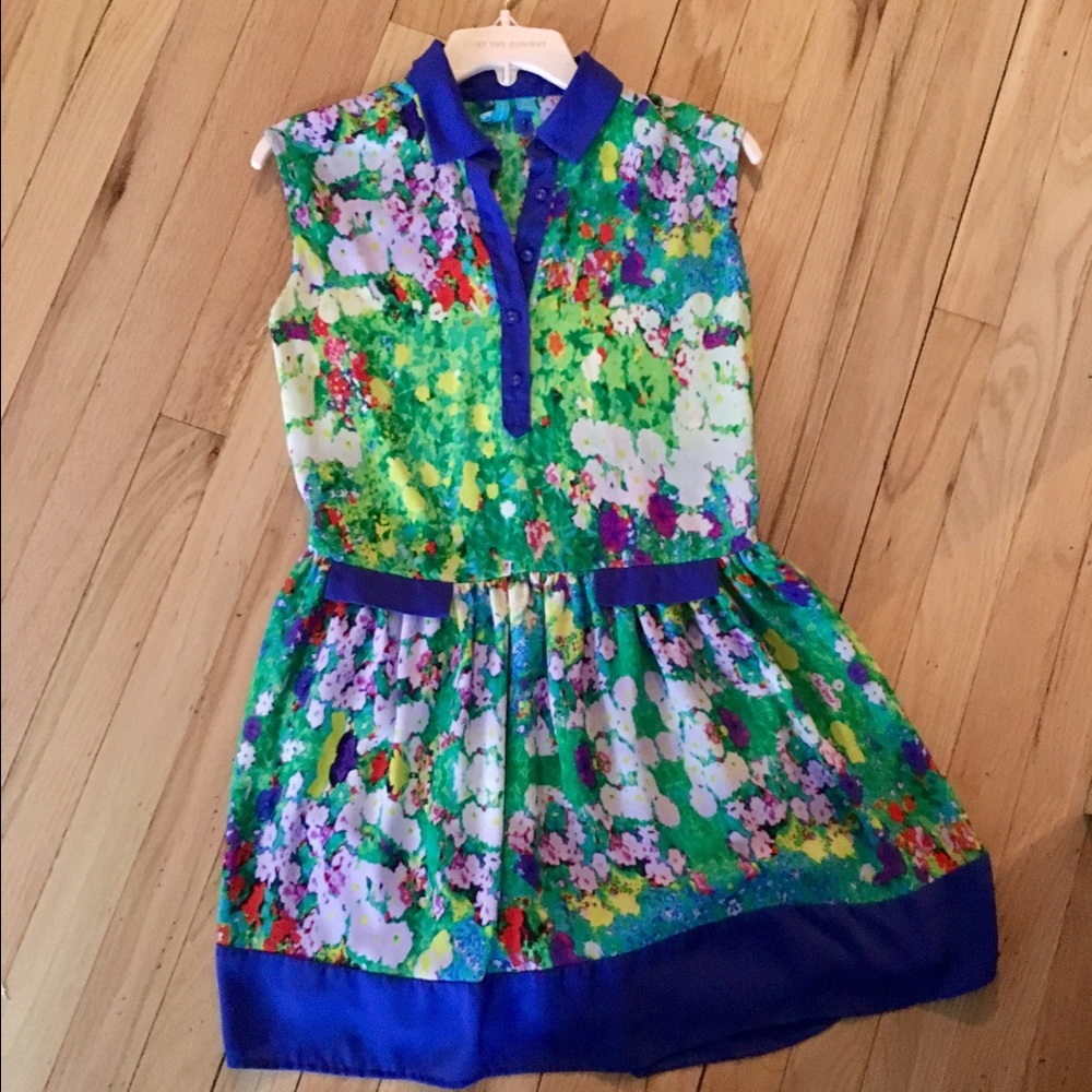 Nanette Leopore Watercolor dress tunic xs