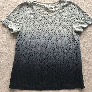 Madewell ombre eyelet shirt
