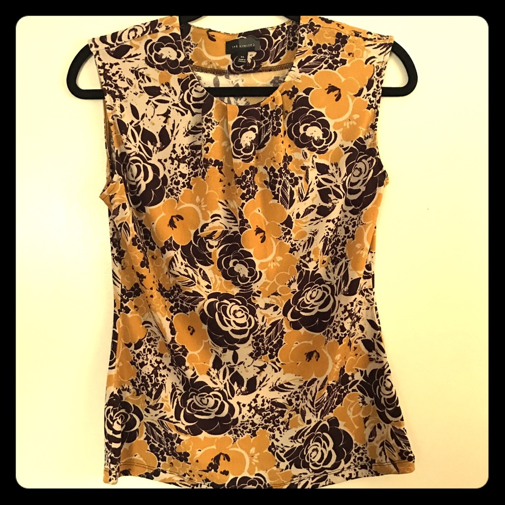 The Limited Floral Print Shell Tank