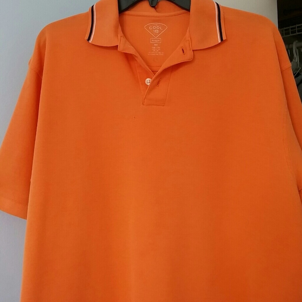 Haggar orange polo
