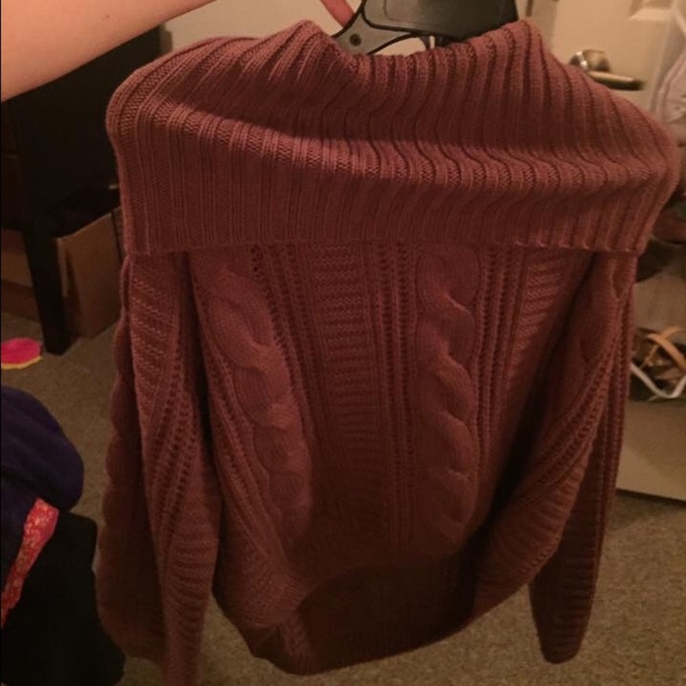 Off the shoulder sweater