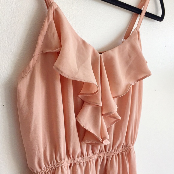 ✨FOREVER XXI Ruffled Peach Pink Tank Top Camisole✨ - Picture 3 of 6