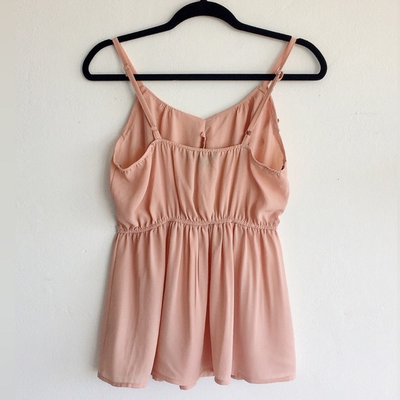 ✨FOREVER XXI Ruffled Peach Pink Tank Top Camisole✨ - Picture 6 of 6
