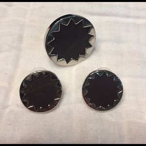 House of Harlow 1960 Sunburst ring and earrings