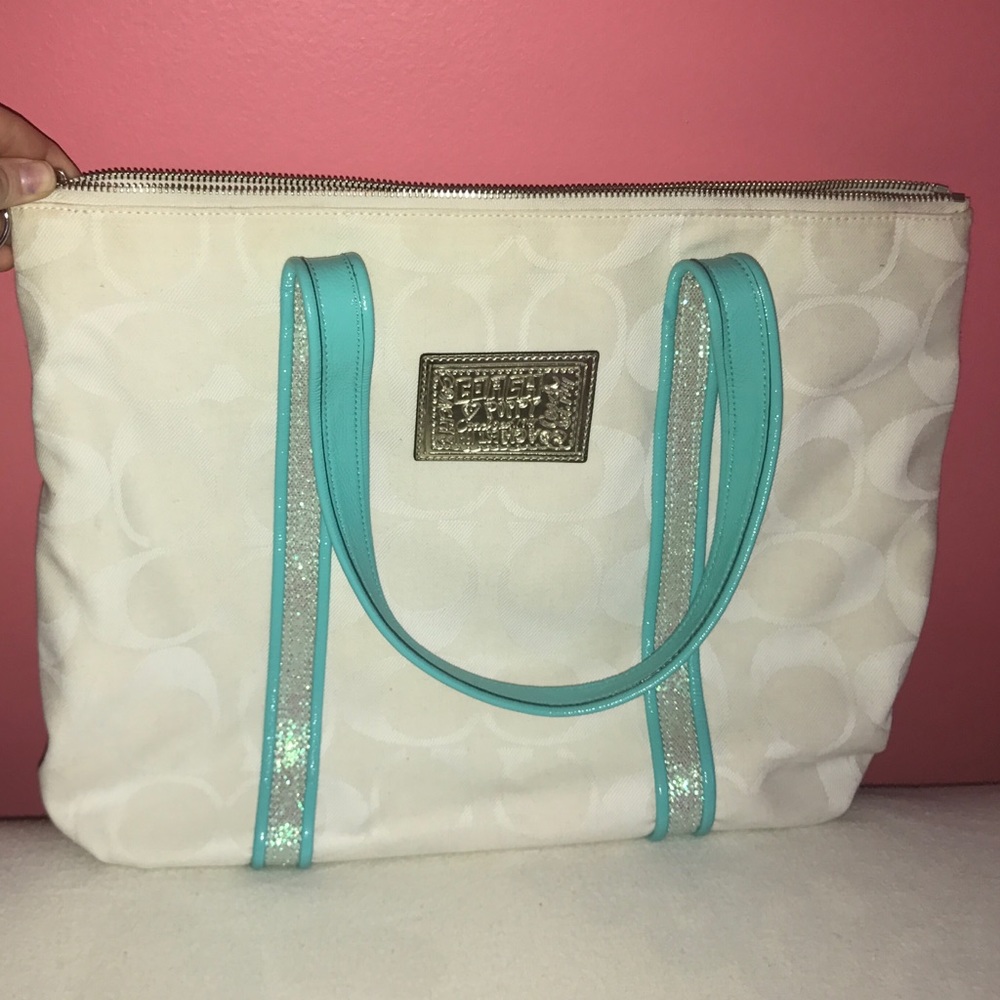 Poppy coach White shoulder bag