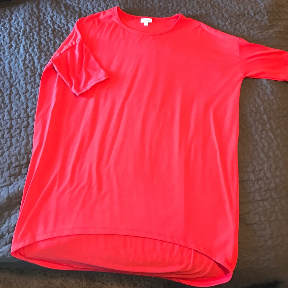 LuLaRoe Irma watermelon in color