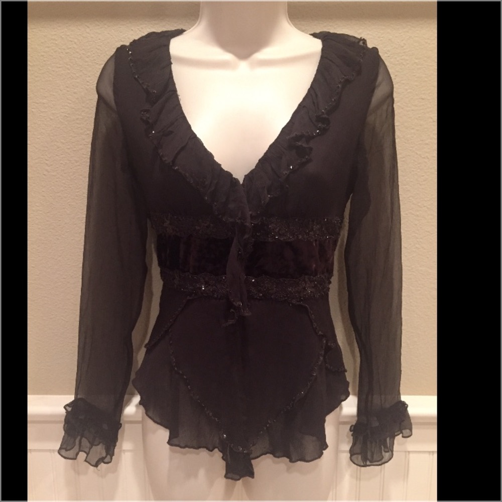 Stunning boho style Gracia Fashion evening top