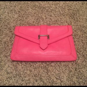 ALDO hot pink clutch