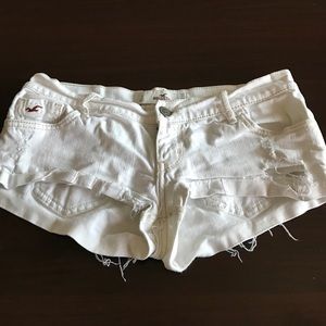 White denim shorts, worn a couple of times